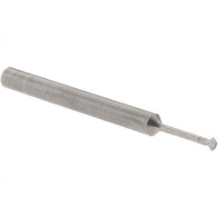 Accupro - 5/64° 5/64" Cut Diam, 0.039" Cut Width, 1/8" Shank, Solid Carbide Double-Angle Cutter - Exact Tooling