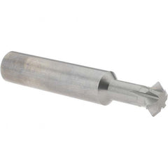 Accupro - 5/8° 5/8" Cut Diam, 0.25" Cut Width, 5/8" Shank, Solid Carbide Double-Angle Cutter - Exact Tooling