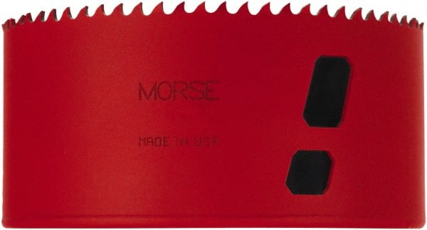 M.K. MORSE - 4-1/2" Diam, 1-15/16" Cutting Depth, Hole Saw - Bi-Metal Saw, Toothed Edge - Exact Tooling