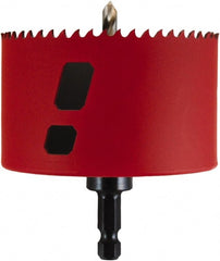 M.K. MORSE - 4" Diam, 1-15/16" Cutting Depth, Hole Saw - Bi-Metal Saw, Toothed Edge - Exact Tooling