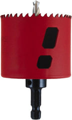 M.K. MORSE - 2-3/8" Diam, 1-15/16" Cutting Depth, Hole Saw - Bi-Metal Saw, Toothed Edge - Exact Tooling