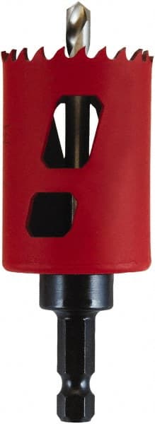M.K. MORSE - 1-7/8" Diam, 1-15/16" Cutting Depth, Hole Saw - Bi-Metal Saw, Toothed Edge - Exact Tooling