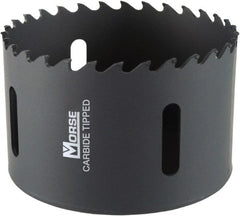 M.K. MORSE - 2-1/2" Diam, 1-15/16" Cutting Depth, Hole Saw - Carbide-Tipped Saw, Toothed Edge - Exact Tooling