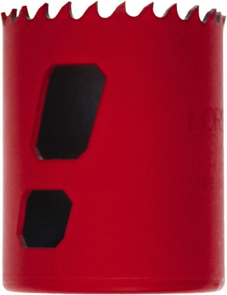M.K. MORSE - 1-3/8" Diam, 1-15/16" Cutting Depth, Hole Saw - Bi-Metal Saw, Toothed Edge - Exact Tooling
