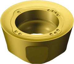 Sandvik Coromant - 6001045 ML Grade S40T Carbide Milling Insert - TiCN/Al2O3/TiN Finish, 4.5mm Thick, 10mm Inscribed Circle, 5mm Corner Radius - Exact Tooling