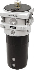 Parker - 3/4" NPT, 254 Max psi Hi-Flow Lubricator - Polypropylene Bowl, Aluminum Body, 315 CFM, 140°F Max Temp, 3-1/2" Wide x 9.7" High - Exact Tooling