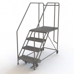 TRI-ARC - Rolling & Wall Mounted Ladders & Platforms Type: Rolling Work Platform Style: Steel Work Platform - Exact Tooling
