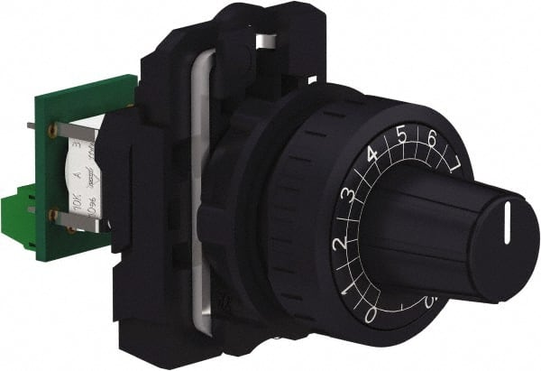 Schneider Electric - Potentiometers Resistance (Ohms): 100000 Operator Type: Knob - Exact Tooling