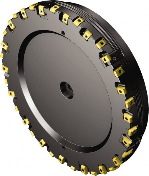 Sandvik Coromant - 304.8mm Cut Diam, 268.65mm Arbor Hole, 0.9mm Max Depth of Cut, 25° Indexable Chamfer & Angle Face Mill - 18 Inserts, CoroMill 425 -1707 Insert, Right Hand Cut, Series CoroMill 425 - Exact Tooling