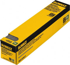 DeWALT - 15 Gauge 2-1/2" Long Finishing Nails for Power Nailers - Steel, Bright Finish, Smooth Shank, Angled Stick Collation, Round Head, Chisel Point - Exact Tooling