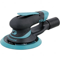 Dynabrade - 12,000 RPM, 12,000 OPM, 19 CFM Air Consumption, 90 psi Air Pressure, Random Air Orbital Sander - Round Pad, Hook & Loop Backing, 1/4 NPT Inlet - Exact Tooling