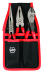 Soft Grip Pliers Belt Pack Pouch Set with High Lev; Combo & Long Nose in Belt Pack Pouch. 3 Pc. Set - Exact Tooling