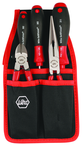 Soft Grip Belt Pack Pouch Set With Slotted & Philips Drivers Diagonal Cutters & Long Nose Pliers. 5 Pc. Set - Exact Tooling