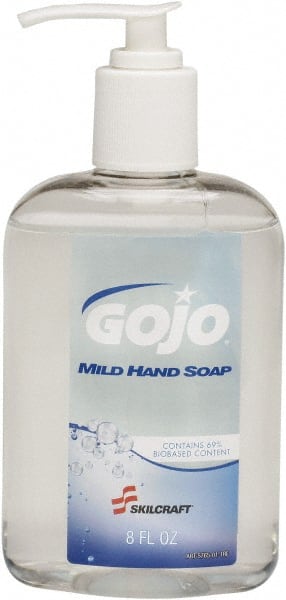 Ability One - 8 oz Pump Bottle Liquid Hand Cleaner - Clear, Fruit Scent - Exact Tooling