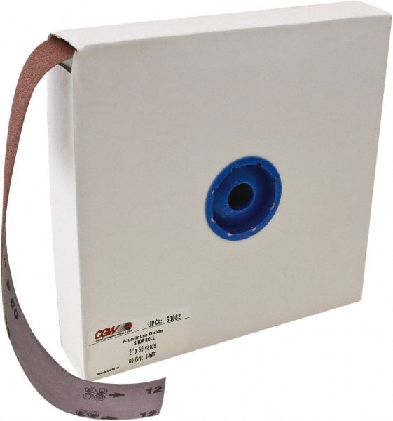 Camel Grinding Wheels - 1" x 50 Yd 400 Grit Aluminum Oxide Shop Roll - Very Fine Grade - Exact Tooling