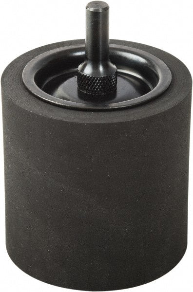 Camel Grinding Wheels - 1-1/2" Wide x 1-1/2" Diam, Expander Wheel Spiral Band Drum - 1/4" Shank Diam, 10,000 RPM - Exact Tooling