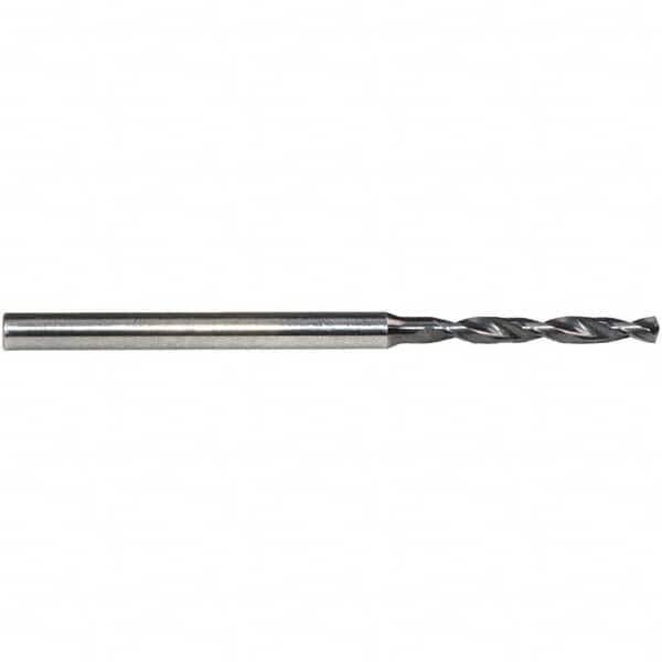 Emuge - 1.28mm, 140° Point, Solid Carbide Micro Drill Bit - Exact Tooling