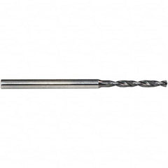 Emuge - 1.28mm, 140° Point, Solid Carbide Micro Drill Bit - Exact Tooling