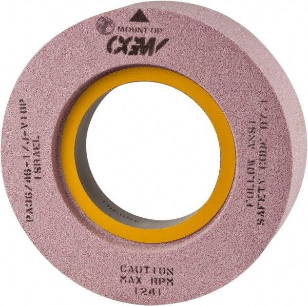 Camel Grinding Wheels - 20" Diam x 10" Hole x 6" Thick, I Hardness, 46 Grit Surface Grinding Wheel - Silicon Carbide, Type 7, Coarse Grade, Vitrified Bond, Two-Side Recess - Exact Tooling