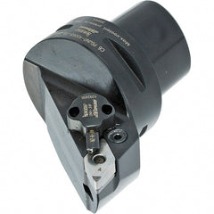 Iscar - Right Hand Cut, Size C4, Various Insert Compatiblity, External Modular Turning & Profiling Cutting Unit Head - 27mm Ctr to Cutting Edge, 55mm Head Length, Through Coolant, Series CAMFIX, Isoturn, JetHPLine - Exact Tooling