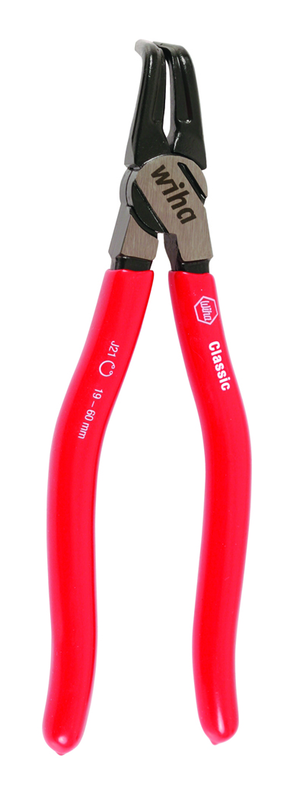 90° Angle Internal Retaining Ring Pliers 5/16 - 1/2" Ring Range .035" Tip Diameter with Soft Grips - Exact Tooling