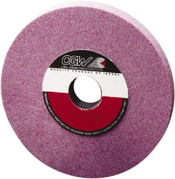 Camel Grinding Wheels - 14" Diam x 5" Hole x 1" Thick, H Hardness, 46 Grit Surface Grinding Wheel - Ceramic, Type 1, Medium Grade, Vitrified Bond, No Recess - Exact Tooling