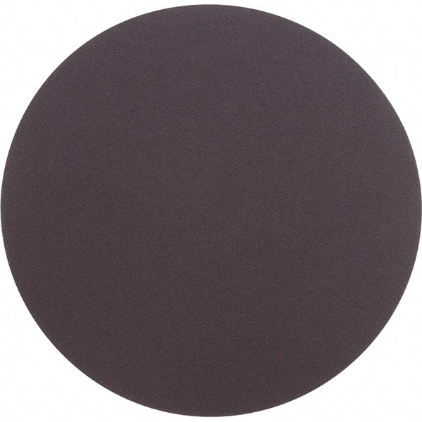 Camel Grinding Wheels - 12" Diam, 100 Grit Aluminum Oxide Adhesive PSA Disc - Fine Grade, Maroon, X Weighted Backing, Flexible - Exact Tooling