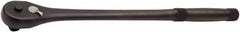 Proto - 1/2" Drive Pear Head Quick-Release Ratchet - Black Oxide Finish, 15" OAL, 45 Gear Teeth, Quick Release Handle - Exact Tooling