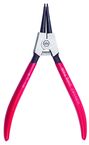 Straight External Retaining Ring Pliers 1/8 - 3/8" Ring Range .035" Tip Diameter with Soft Grips - Exact Tooling