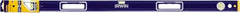 Irwin - Magnetic 48" Long 3 Vial Box Beam Level - Aluminum, Blue/Yellow, 1 Level & 2 Plumb Vials - Exact Tooling