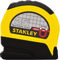 Stanley - 25' x 1" Tape Measure - 1/16" Graduation - Exact Tooling