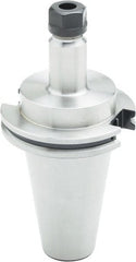Parlec - 0.5mm to 10mm Capacity, 4" Projection, CAT50 Taper Shank, ER16 Collet Chuck - 8" OAL - Exact Tooling