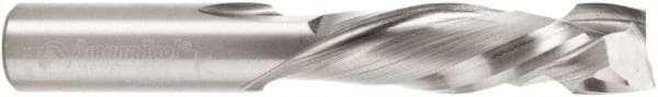 Amana Tool - 1/2" Cutting Diam x 1-5/8" Length of Cut, 2 Flute, Compression Spiral Router Bit - Right Hand Cut, Solid Carbide, 3-1/2" OAL x 1/2" Shank Diam, Laminate Trim - Exact Tooling