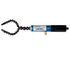 Vortec - Cold Air Coolant Systems; Type: Dual Nozzle Cold Air Gun ; Air Capacity (BTU/Hr): 1500 ; Hose Length (Inch): 15 ; Hose Inside Diameter (Inch): 1/4 ; Number of Outlets: 2.000 ; Tank/Unit Length (Inch): 10-5/8 - Exact Tooling