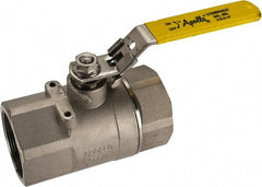 Apollo - 2" Pipe, Standard Port, Stainless Steel Standard Ball Valve - 2 Piece, NPT Ends, Locking Lever Handle, 600 WOG, 150 WSP - Exact Tooling