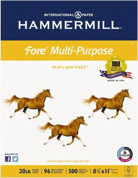 Hammermill - 8-1/2" x 11" White Copy Paper - Use with Plain Paper Office Equipment - Exact Tooling