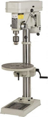 Enco - 330mm Swing, Step Pulley Drill Press - 16 Speed, 3/4 hp, Single Phase - Exact Tooling