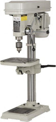 Enco - 346mm Swing, Step Pulley Drill Press - 16 Speed, 1 hp, Single Phase - Exact Tooling