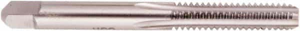 Regal Cutting Tools - 1-8 UNC 3B 4 Flute Bright Finish High Speed Steel Straight Flute Standard Hand Tap - Bottoming, Left Hand Thread, 5-1/8" OAL, 2-1/2" Thread Length, H4 Limit, Oversize - Exact Tooling