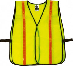 Ergodyne - One Size Fits Most High Visibility Lime Mesh General Purpose Vest - Hook & Loop Closure, Polyester - Exact Tooling