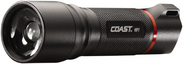 Coast Cutlery - White LED Bulb, 360 Lumens, Industrial/Tactical Flashlight - Black Aluminum Body, 4 AAA Alkaline Batteries Included - Exact Tooling