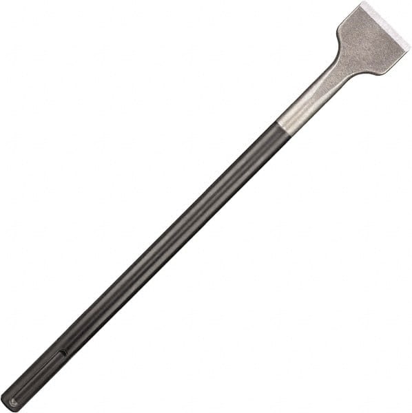 DeWALT - 2" Head Width, 16" OAL, 7/8" Shank Diam, Scaling Chisel - SDS Max Drive, SDS Max Shank, Steel - Exact Tooling