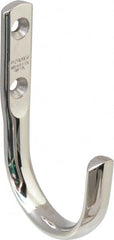 Sugatsune - 15/32" Wide x 2-13/16" High x 13/64" Thick, Wall Hook - 1-3/4" Projection, Polished - Exact Tooling