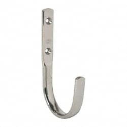 Sugatsune - 5/8" Wide x 4-3/4" High x 15/64" Thick, Wall Hook - 2-11/16" Projection, Polished - Exact Tooling