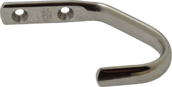 Sugatsune - 15/32" Wide x 2-29/32" High x 13/64" Thick, Wall Hook - 1-31/32" Projection, Polished - Exact Tooling