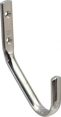 Sugatsune - 5/8" Wide x 4-1/2" High x 15/64" Thick, Wall Hook - 3-5/32" Projection, Polished - Exact Tooling