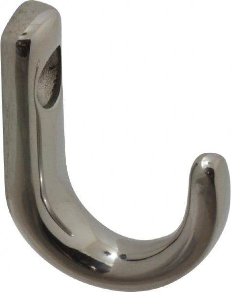 Sugatsune - 23/64" Wide x 1-1/8" High x 5/32" Thick, Wall Hook - 7/8" Projection, Polished - Exact Tooling