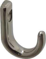 Sugatsune - 23/64" Wide x 1-1/8" High x 5/32" Thick, Wall Hook - 7/8" Projection, Polished - Exact Tooling