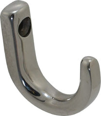 Sugatsune - 23/64" Wide x 1-11/32" High x 7/32" Thick, Wall Hook - 1-3/16" Projection, Polished - Exact Tooling