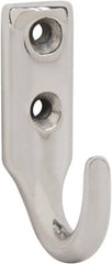 Sugatsune - 15/32" Wide x 1-9/16" High x 5/32" Thick, Wall Hook - 1-1/32" Projection, Polished - Exact Tooling